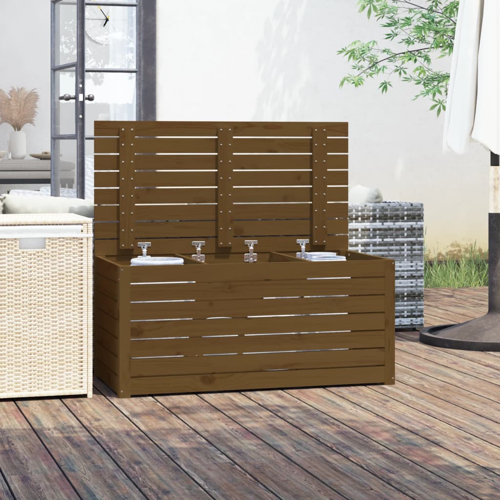 Tuinbox 101x50,5x46,5 cm massief grenenhout honingbruin is nu te koop bij PeponiXL, paradijselijk wonen!