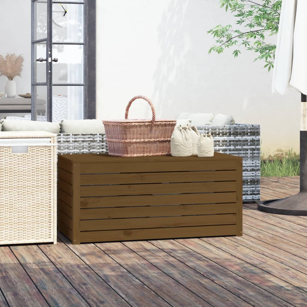 Tuinbox 101x50,5x46,5 cm massief grenenhout honingbruin is nu te koop bij PeponiXL, paradijselijk wonen!