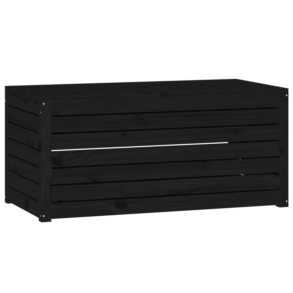 Tuinbox 101x50,5x46,5 cm massief grenenhout zwart is nu te koop bij PeponiXL, paradijselijk wonen!