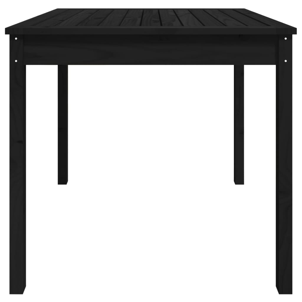 Tuintafel 82,5x82,5x76 cm massief grenenhout zwart is nu te koop bij PeponiXL, paradijselijk wonen!