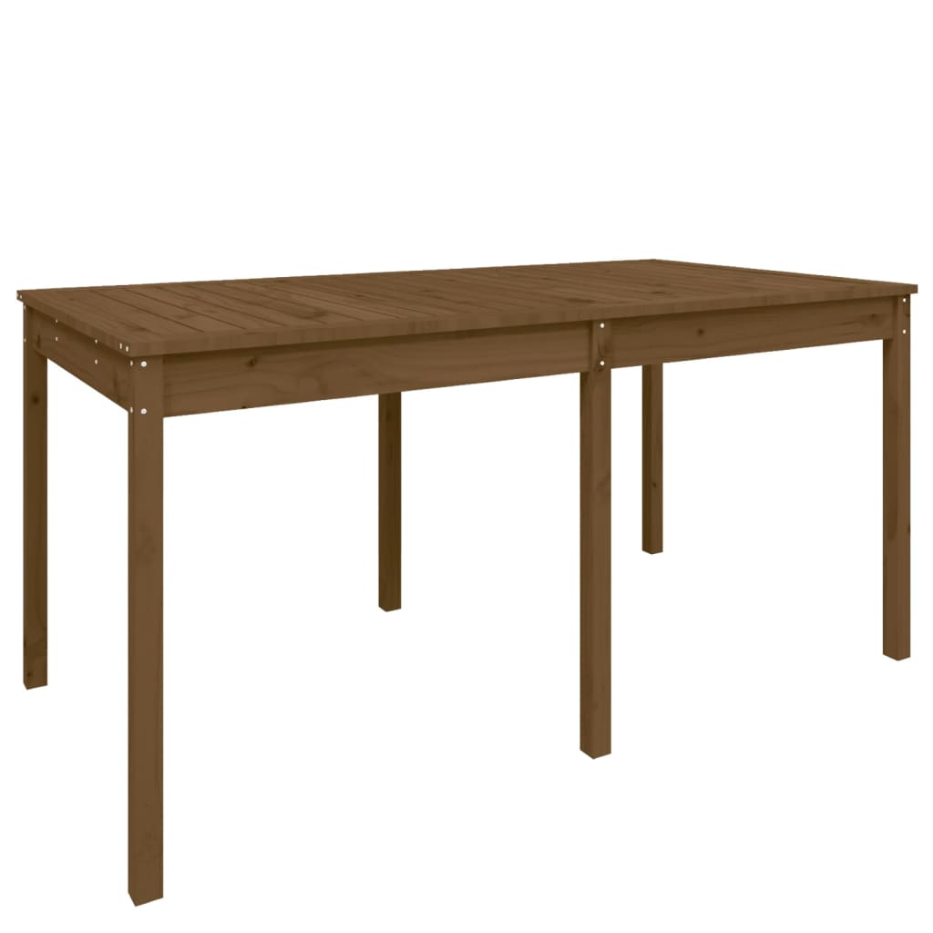 Tuintafel 159,5x82,5x76 cm massief grenenhout honingbruin is nu te koop bij PeponiXL, paradijselijk wonen!