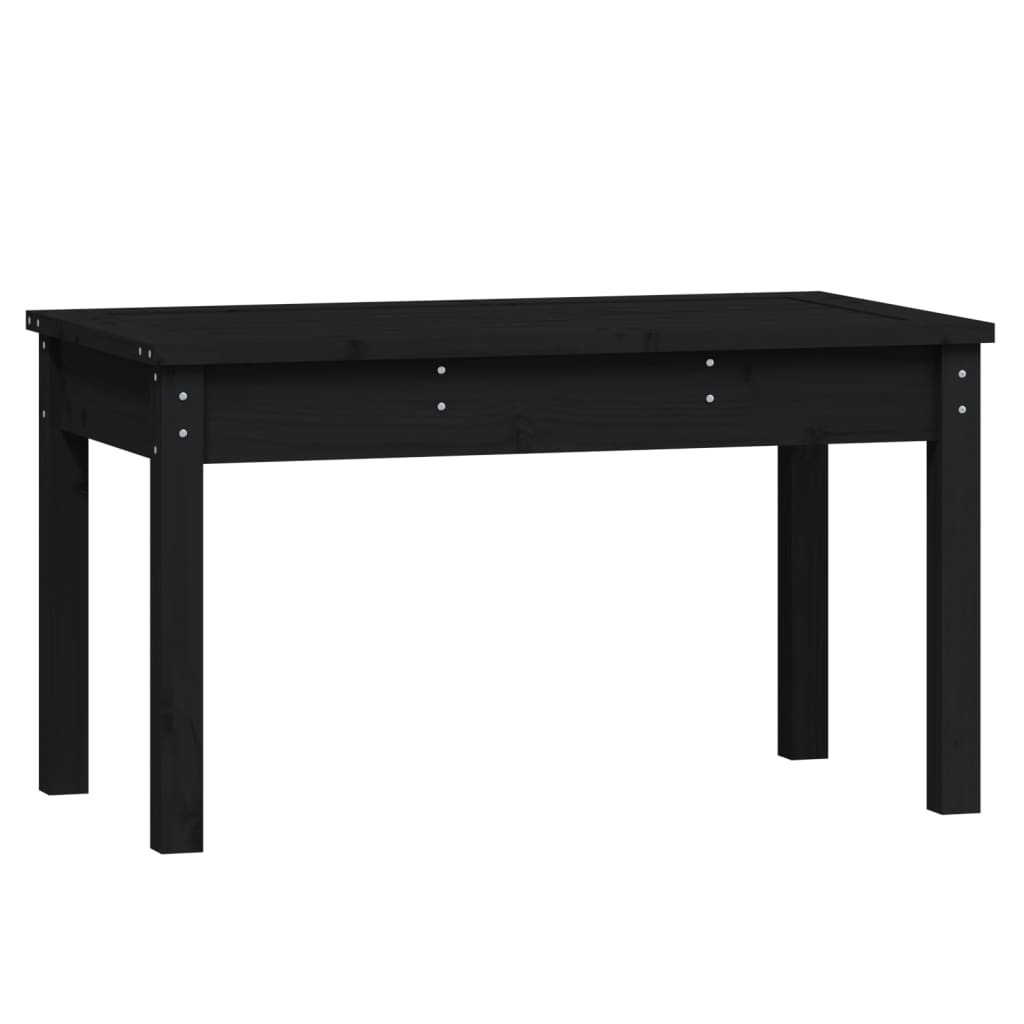 Tuinbank 80x44x45 cm massief grenenhout zwart is nu te koop bij PeponiXL, paradijselijk wonen!