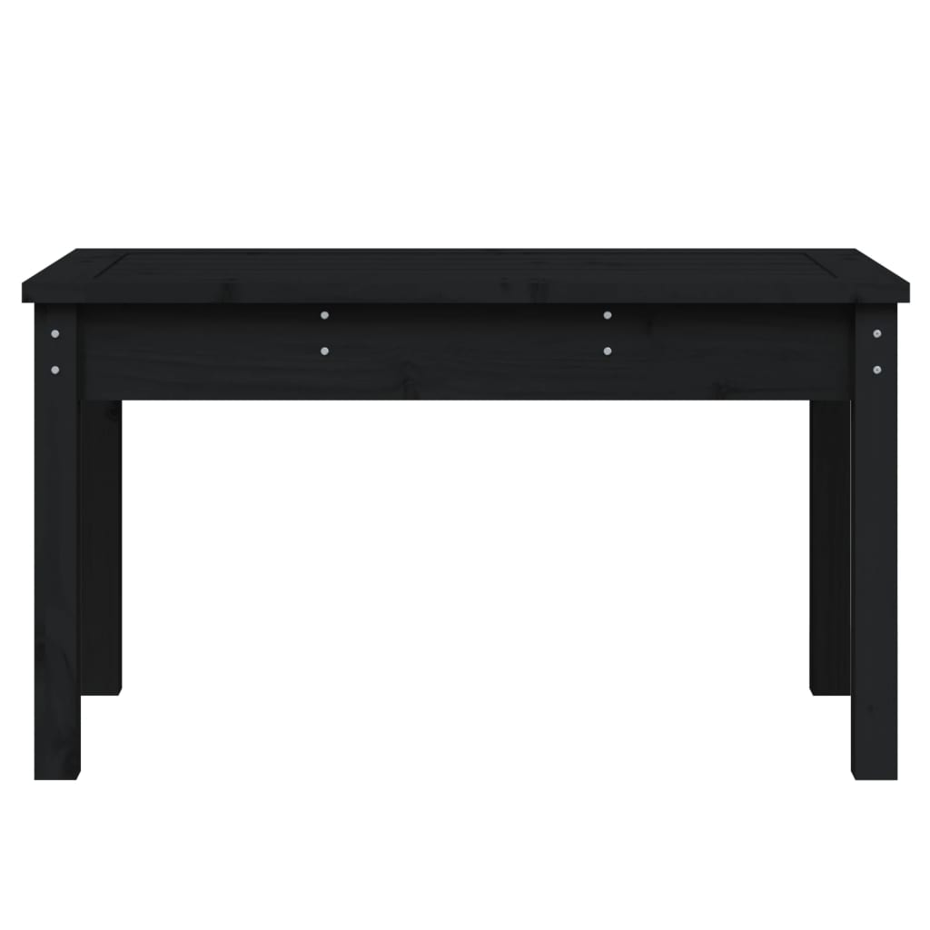 Tuinbank 80x44x45 cm massief grenenhout zwart is nu te koop bij PeponiXL, paradijselijk wonen!