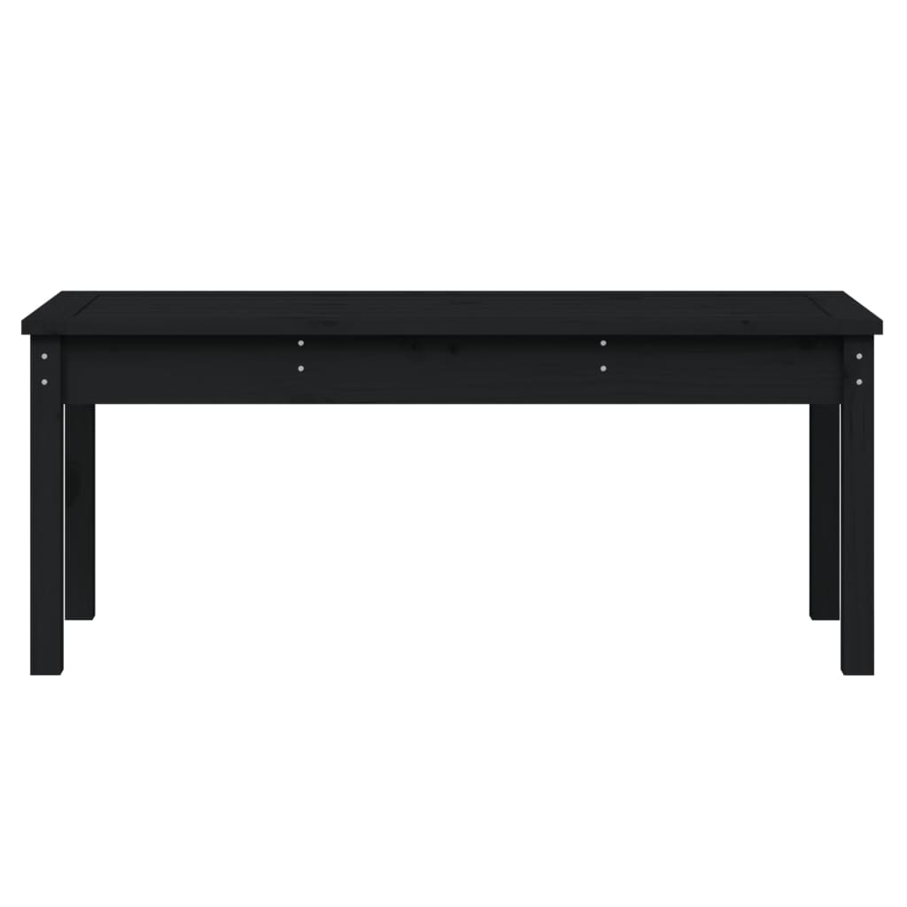Tuinbank 109x44x45 cm massief grenenhout zwart is nu te koop bij PeponiXL, paradijselijk wonen!