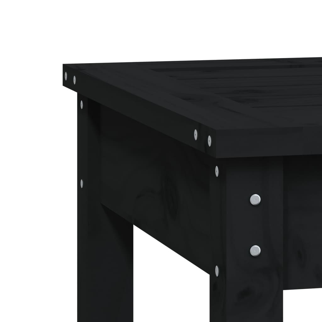 Tuinbank 109x44x45 cm massief grenenhout zwart is nu te koop bij PeponiXL, paradijselijk wonen!