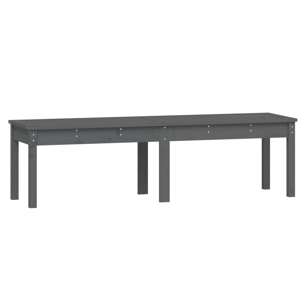 Tuinbank 2-zits 159,5x44x45 cm massief grenenhout grijs is nu te koop bij PeponiXL, paradijselijk wonen!