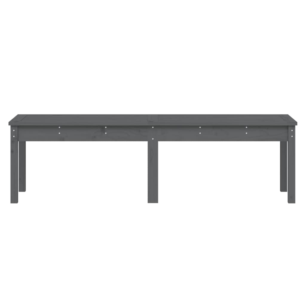 Tuinbank 2-zits 159,5x44x45 cm massief grenenhout grijs is nu te koop bij PeponiXL, paradijselijk wonen!