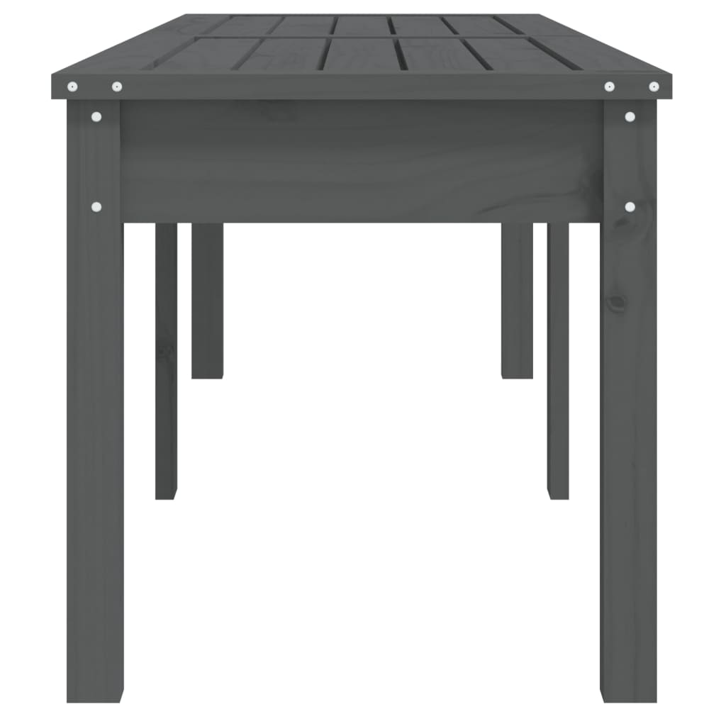 Tuinbank 2-zits 159,5x44x45 cm massief grenenhout grijs is nu te koop bij PeponiXL, paradijselijk wonen!