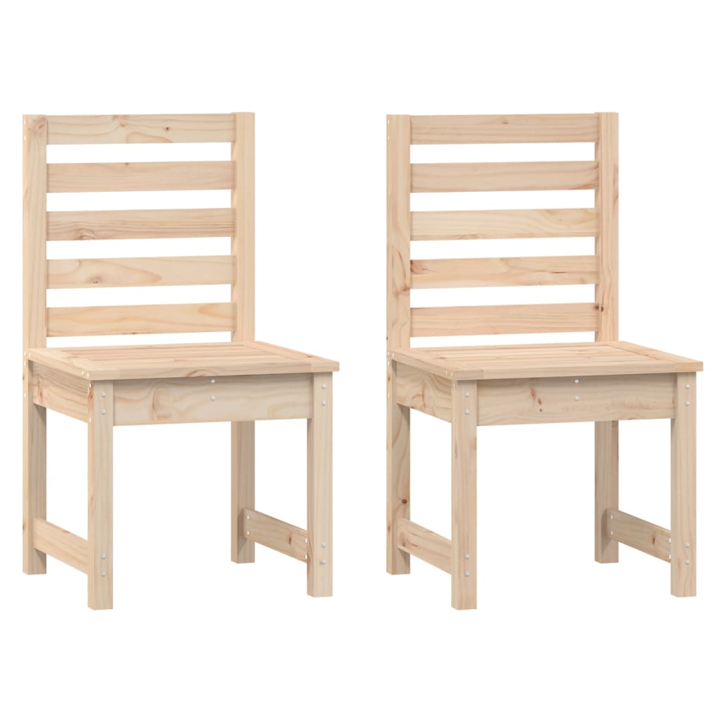 Tuinstoelen 2 st 50x48x91,5 cm massief grenenhout is nu te koop bij PeponiXL, paradijselijk wonen!