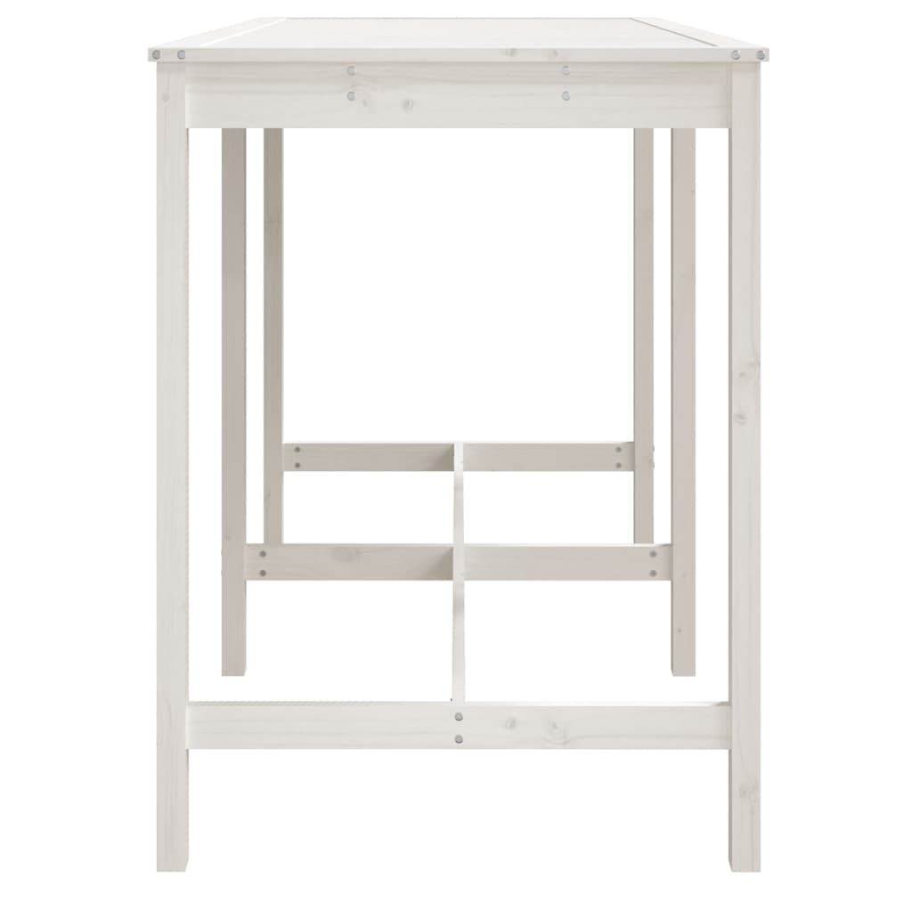 Tuintafel 159,5x82,5x110 cm massief grenenhout wit is nu te koop bij PeponiXL, paradijselijk wonen!