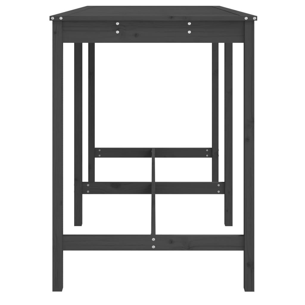 Tuintafel 159,5x82,5x110 cm massief grenenhout grijs is nu te koop bij PeponiXL, paradijselijk wonen!