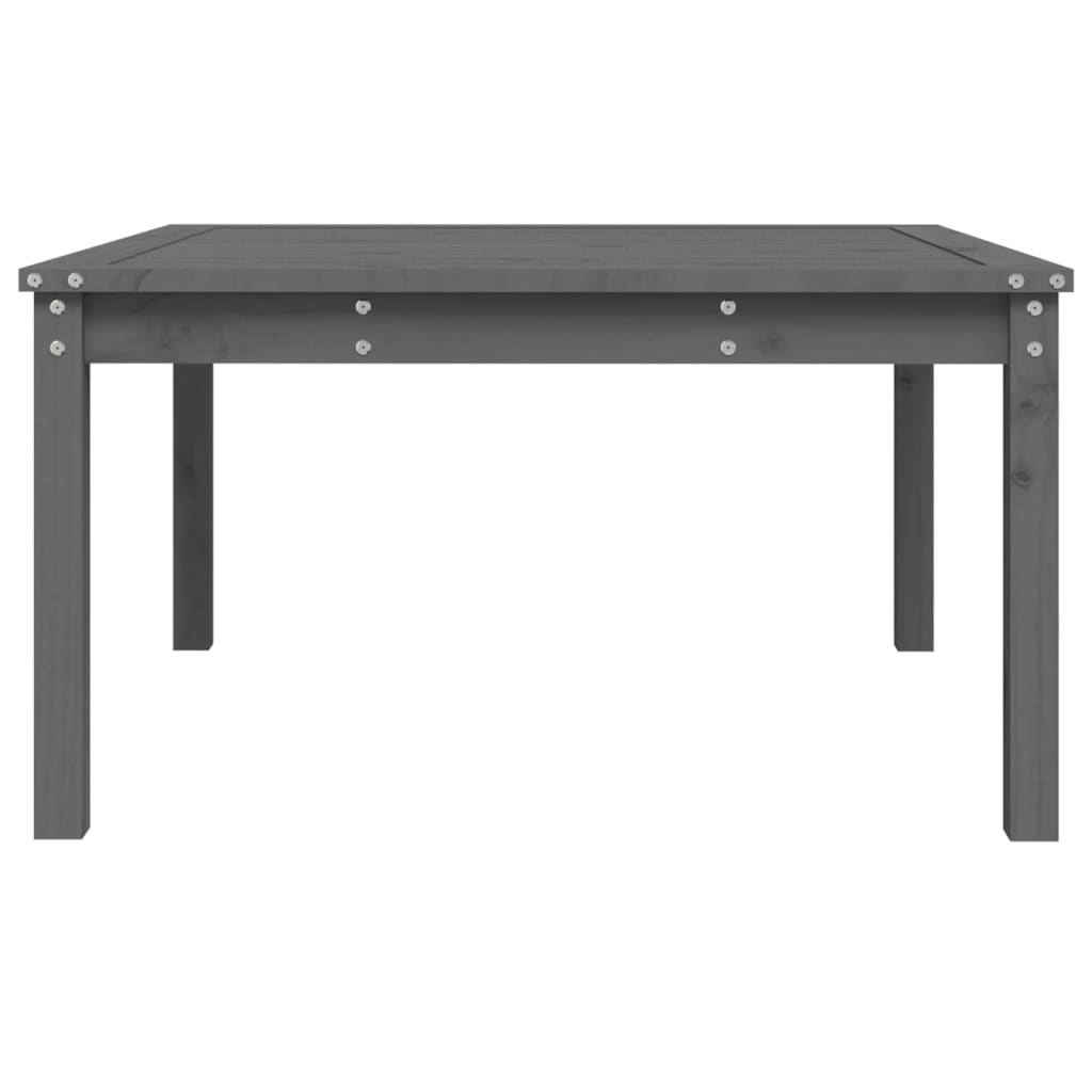 Tuintafel 82,5x82,5x45 cm massief grenenhout grijs is nu te koop bij PeponiXL, paradijselijk wonen!