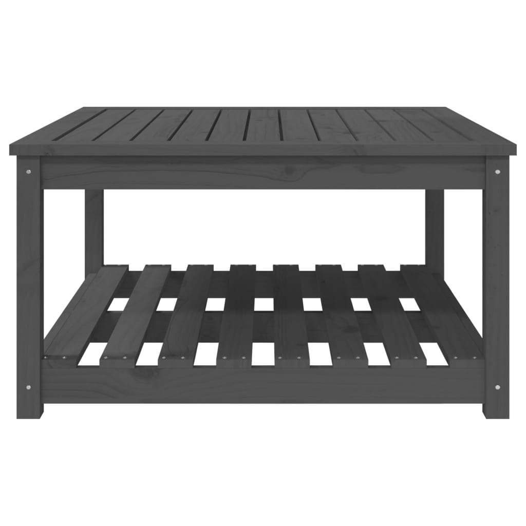 Tuintafel 82,5x82,5x45 cm massief grenenhout grijs is nu te koop bij PeponiXL, paradijselijk wonen!