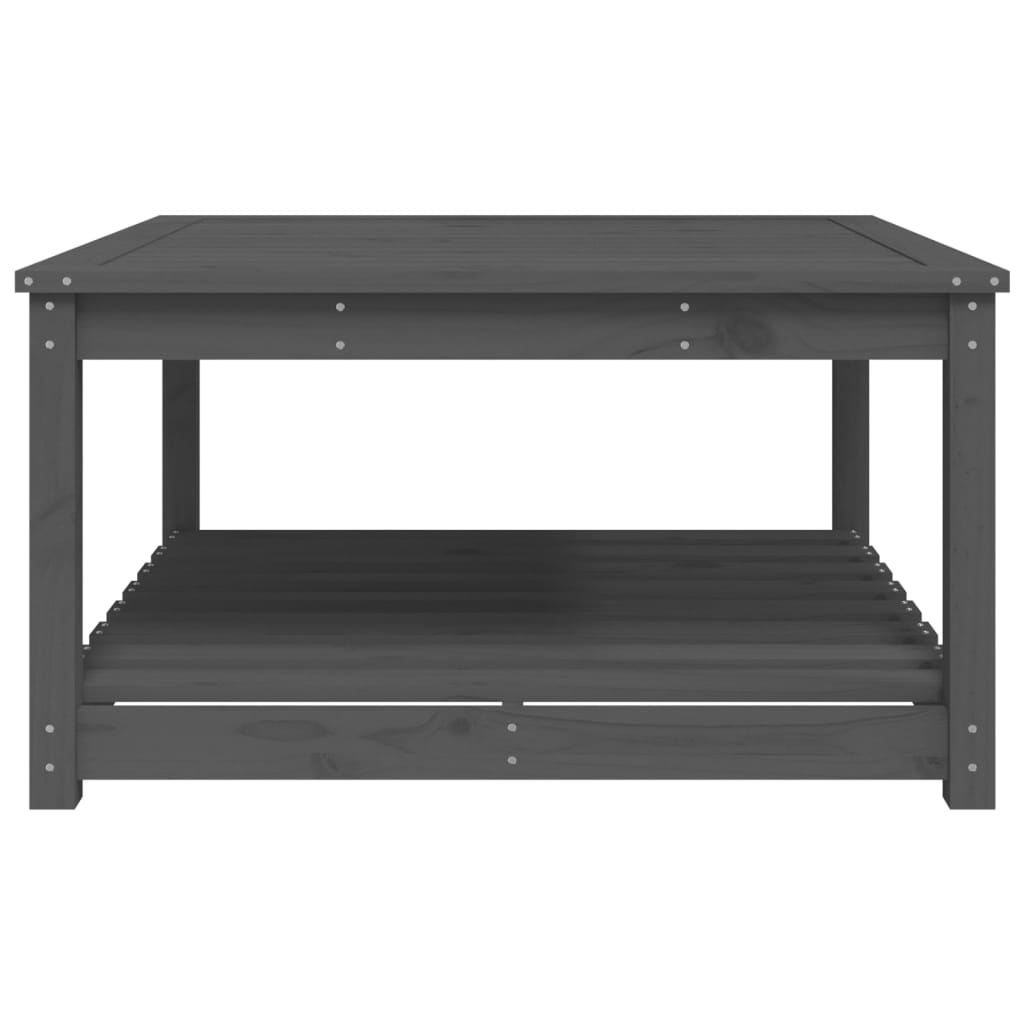 Tuintafel 82,5x82,5x45 cm massief grenenhout grijs is nu te koop bij PeponiXL, paradijselijk wonen!