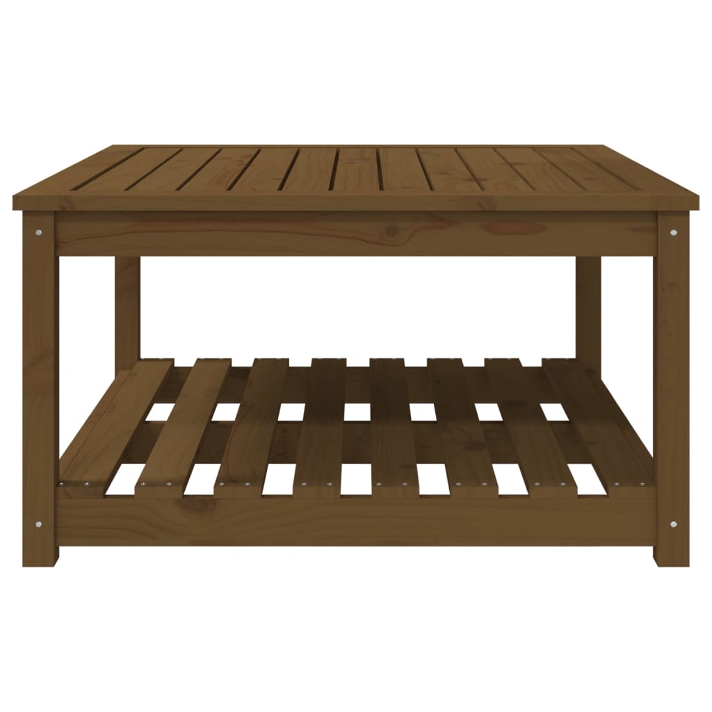 Tuintafel 82,5x82,5x45 cm massief grenenhout honingbruin is nu te koop bij PeponiXL, paradijselijk wonen!