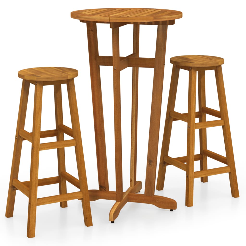 3-delige Barset massief acaciahout is nu te koop bij PeponiXL, paradijselijk wonen!
