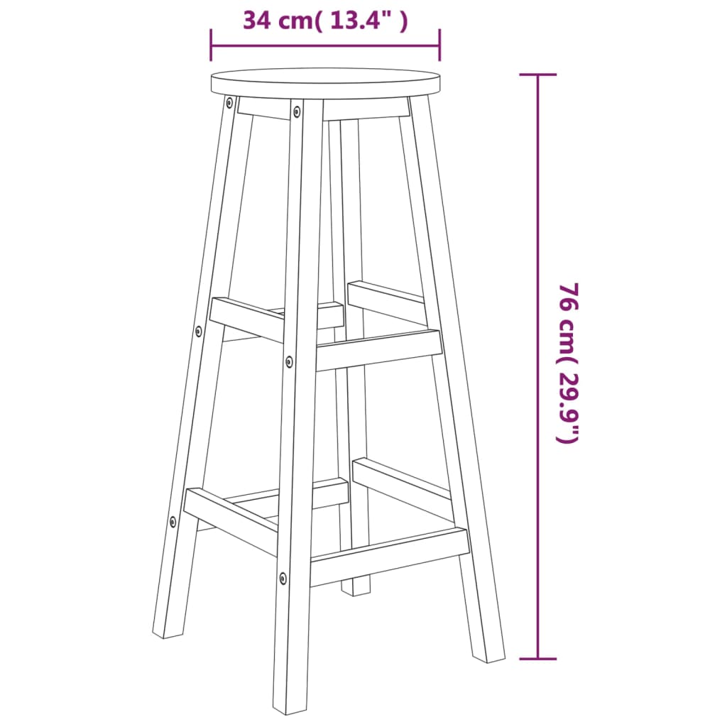 3-delige Barset massief acaciahout is nu te koop bij PeponiXL, paradijselijk wonen!