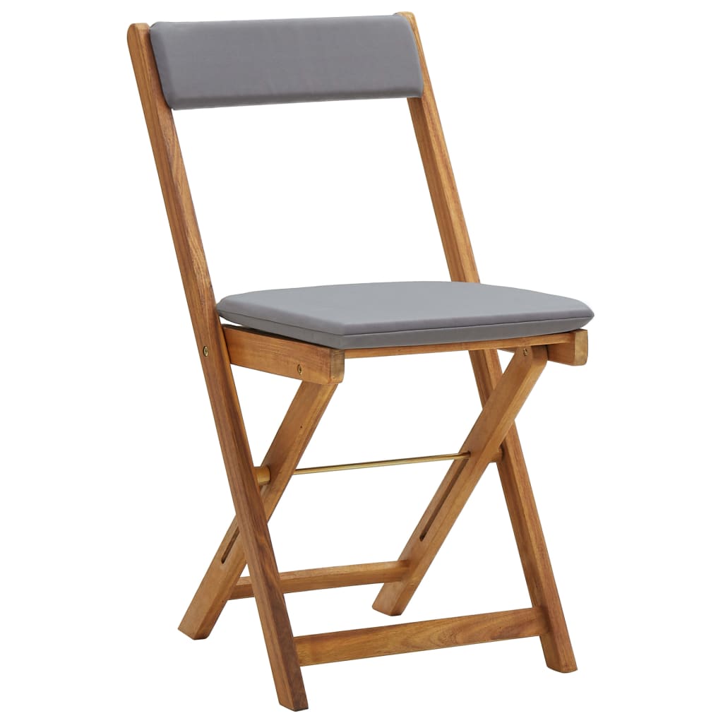3-delige Bistroset inklapbaar met kussens massief acaciahout is nu te koop bij PeponiXL, paradijselijk wonen!