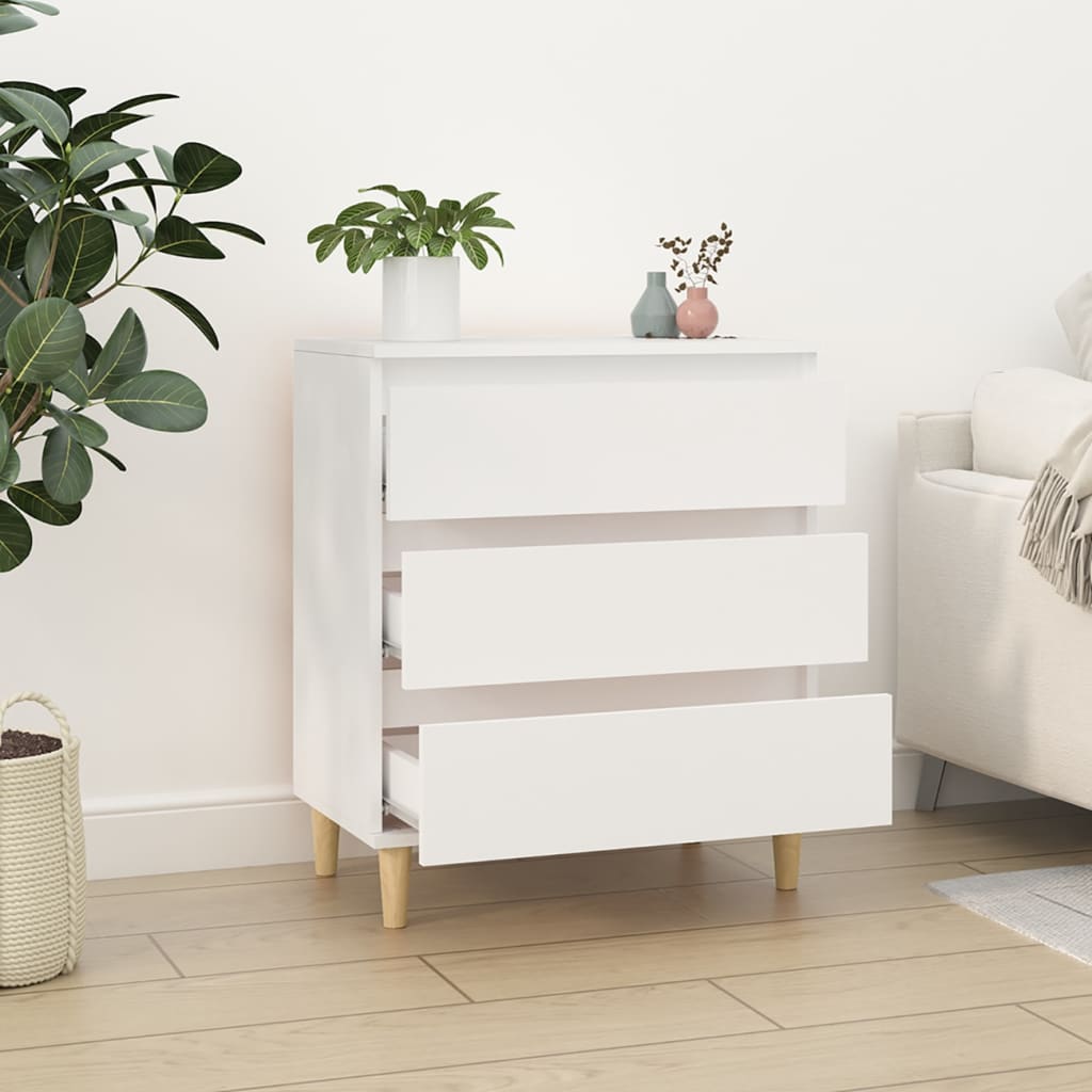Dressoir 60x35x70 cm bewerkt hout wit is nu te koop bij PeponiXL, paradijselijk wonen!