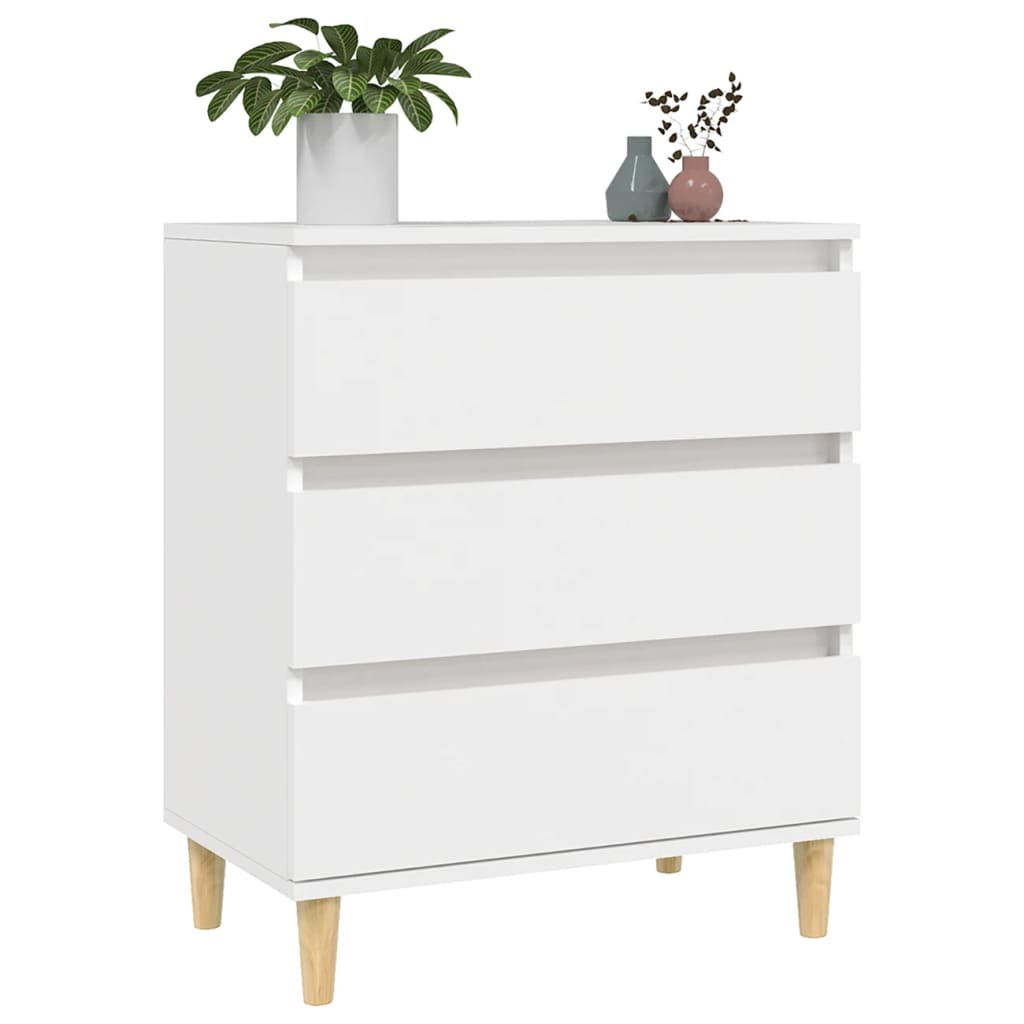 Dressoir 60x35x70 cm bewerkt hout wit is nu te koop bij PeponiXL, paradijselijk wonen!