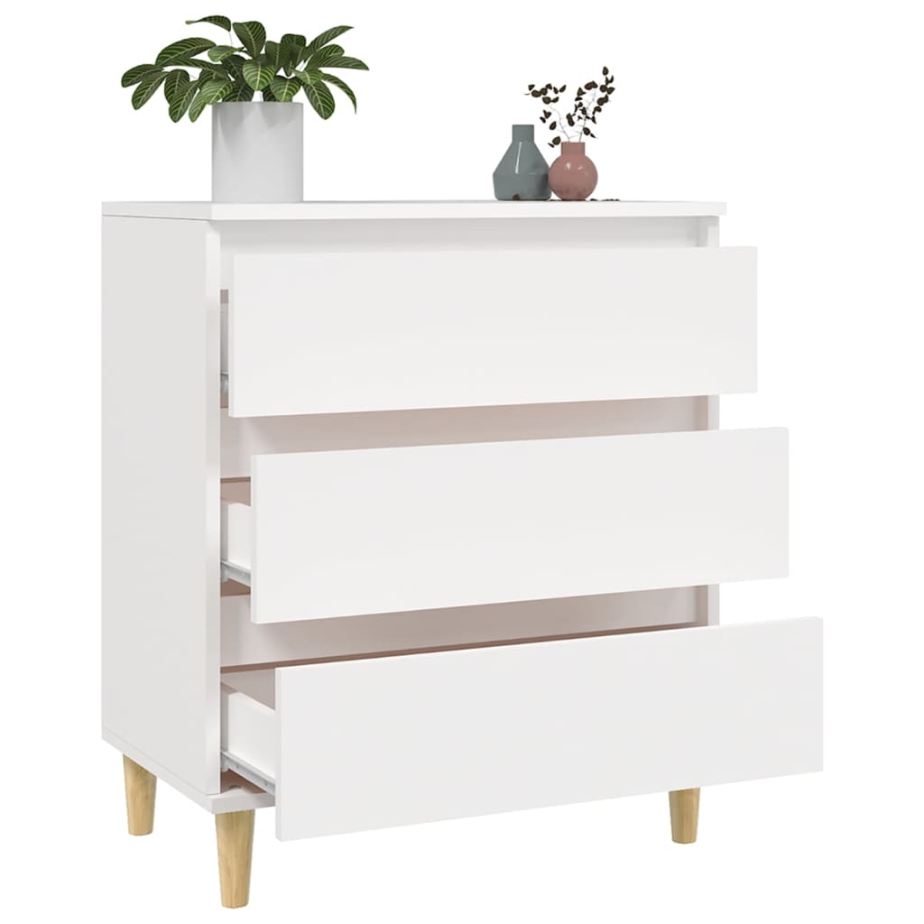 Dressoir 60x35x70 cm bewerkt hout wit is nu te koop bij PeponiXL, paradijselijk wonen!
