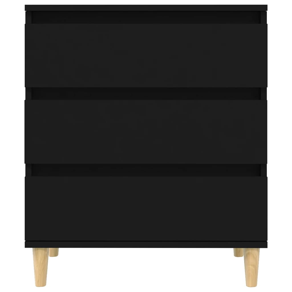 Dressoir 60x35x70 cm bewerkt hout zwart is nu te koop bij PeponiXL, paradijselijk wonen!