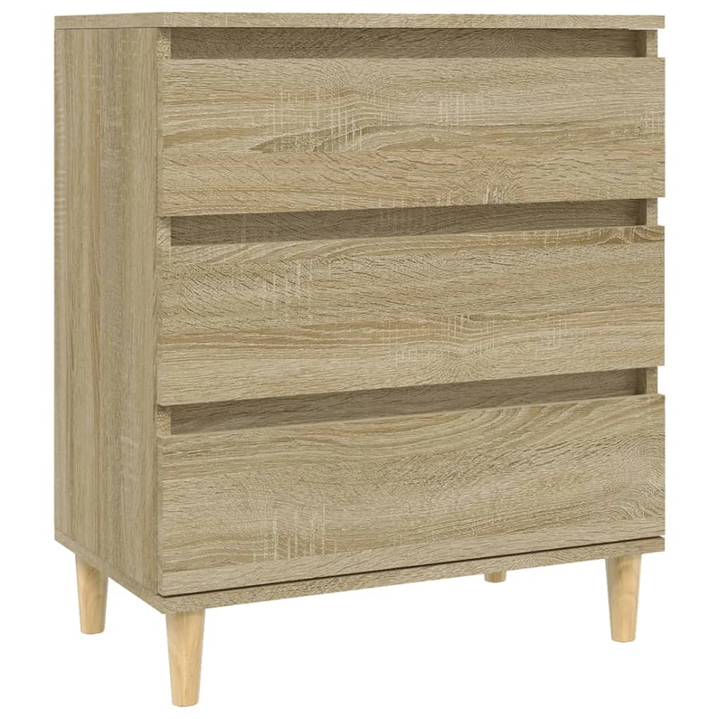 Dressoir 60x35x70 cm bewerkt hout sonoma eikenkleurig is nu te koop bij PeponiXL, paradijselijk wonen!