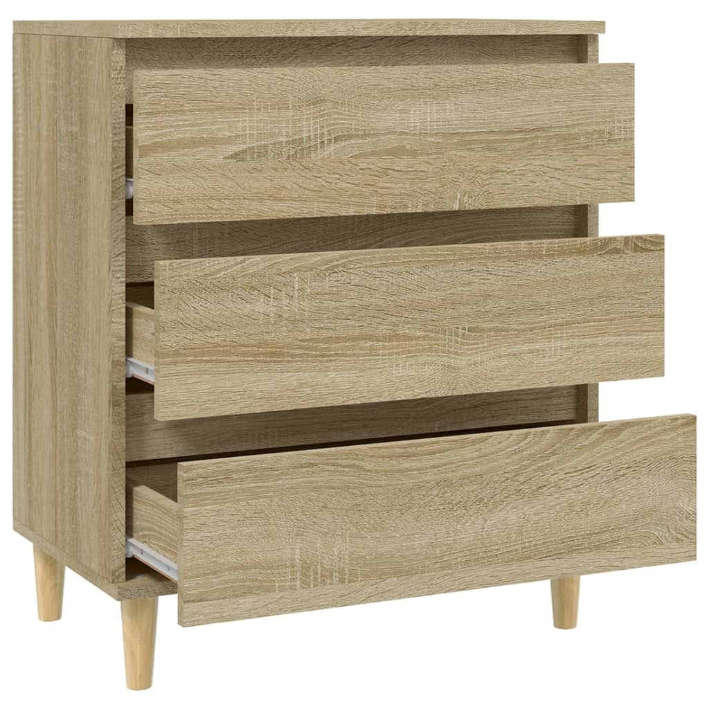 Dressoir 60x35x70 cm bewerkt hout sonoma eikenkleurig is nu te koop bij PeponiXL, paradijselijk wonen!