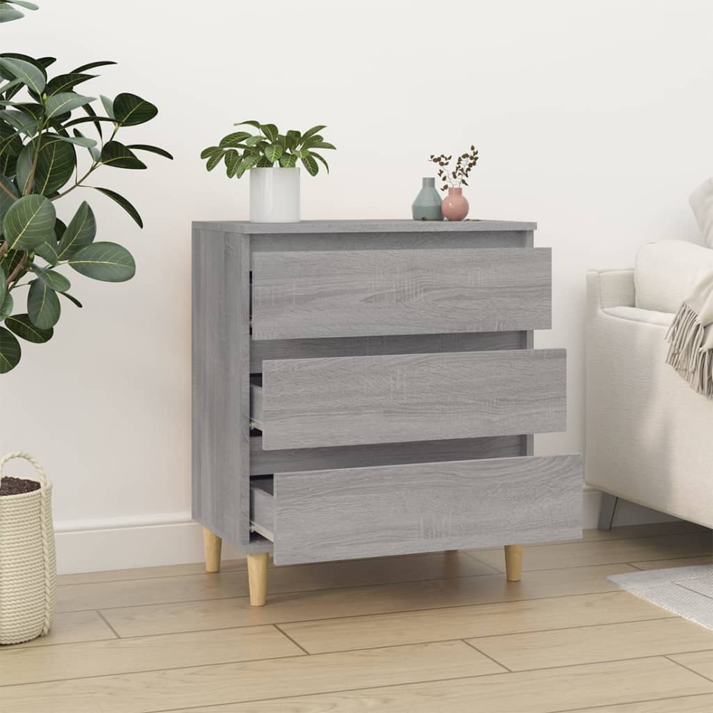 Dressoir 60x35x70 cm bewerkt hout grijs sonoma eikenkleurig is nu te koop bij PeponiXL, paradijselijk wonen!