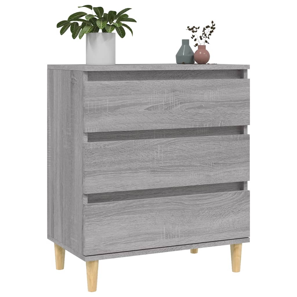 Dressoir 60x35x70 cm bewerkt hout grijs sonoma eikenkleurig is nu te koop bij PeponiXL, paradijselijk wonen!