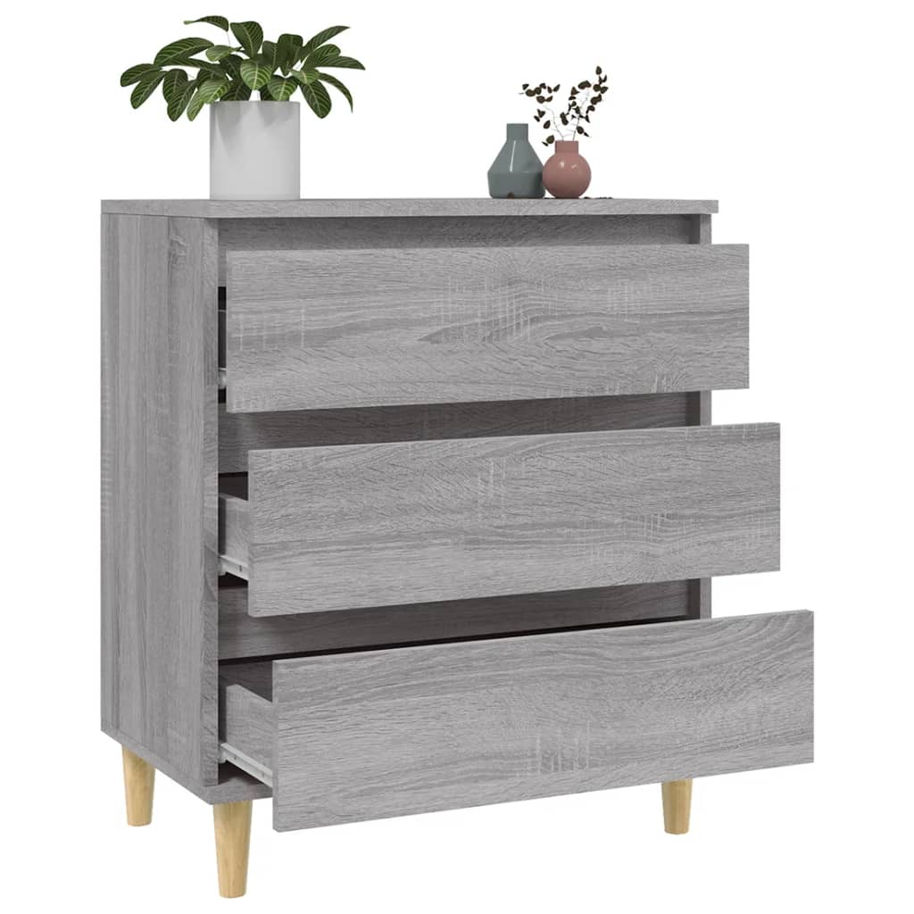 Dressoir 60x35x70 cm bewerkt hout grijs sonoma eikenkleurig is nu te koop bij PeponiXL, paradijselijk wonen!