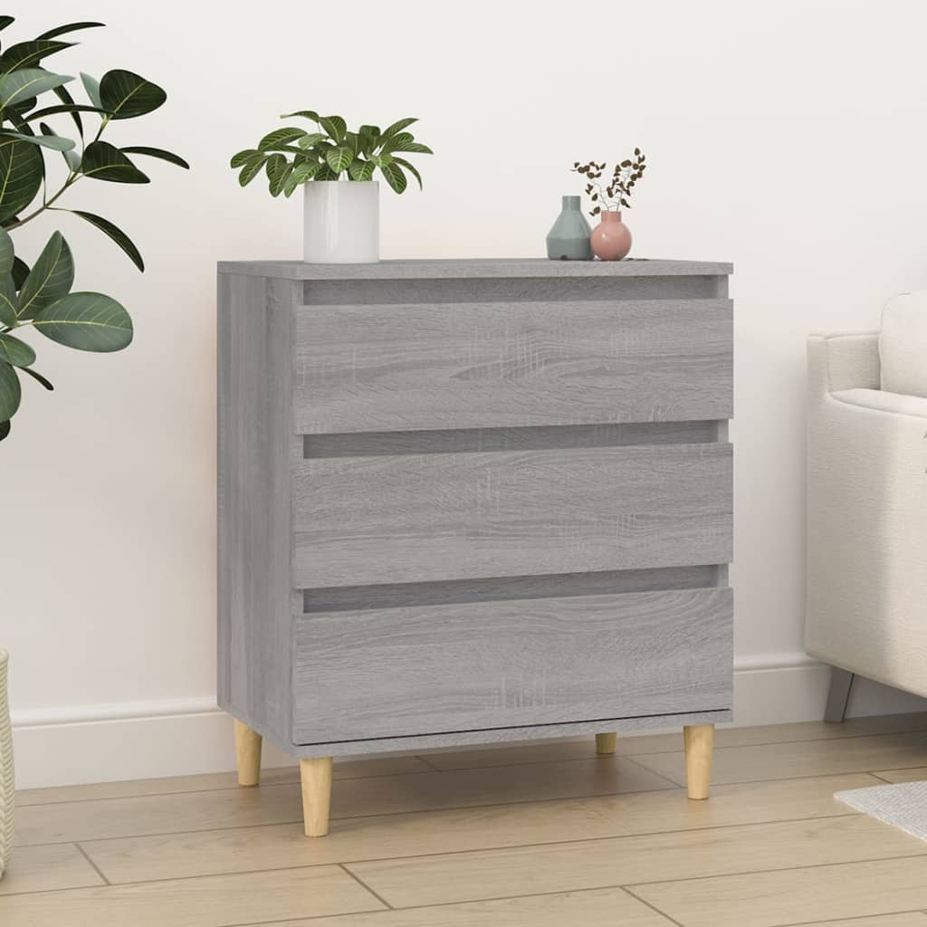 Dressoir 60x35x70 cm bewerkt hout grijs sonoma eikenkleurig is nu te koop bij PeponiXL, paradijselijk wonen!
