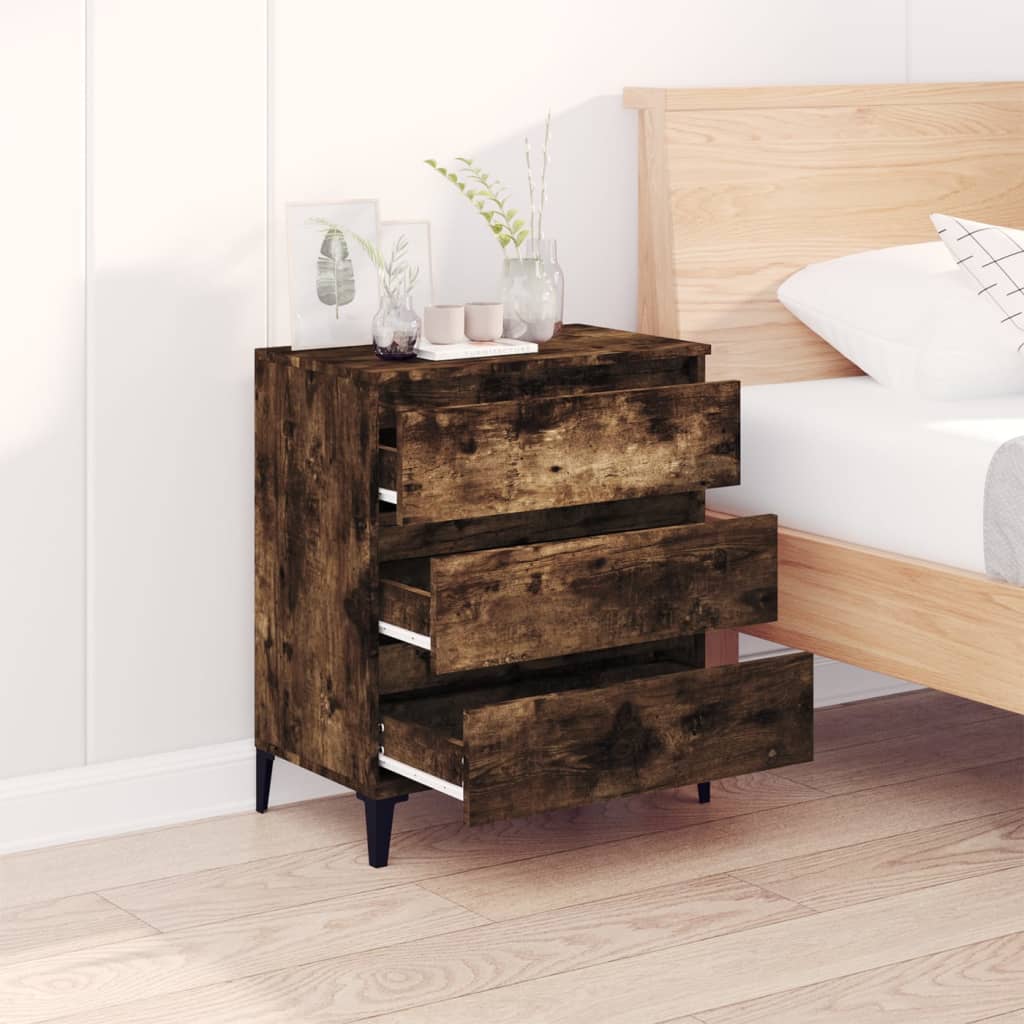 Dressoir 60x35x70 cm bewerkt hout gerookt eikenkleurig is nu te koop bij PeponiXL, paradijselijk wonen!