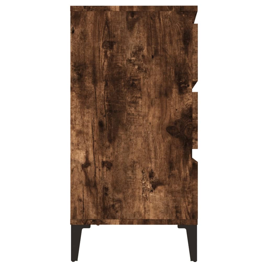 Dressoir 60x35x70 cm bewerkt hout gerookt eikenkleurig is nu te koop bij PeponiXL, paradijselijk wonen!