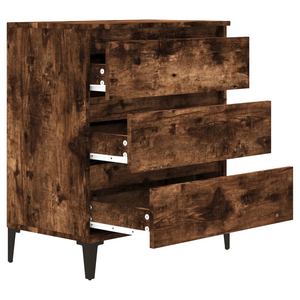 Dressoir 60x35x70 cm bewerkt hout gerookt eikenkleurig is nu te koop bij PeponiXL, paradijselijk wonen!