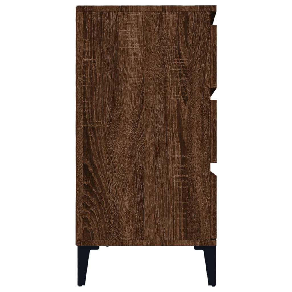 Dressoir 60x35x70 cm bewerkt hout bruin eikenkleur is nu te koop bij PeponiXL, paradijselijk wonen!