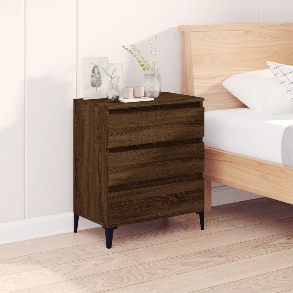 Dressoir 60x35x70 cm bewerkt hout bruin eikenkleur is nu te koop bij PeponiXL, paradijselijk wonen!