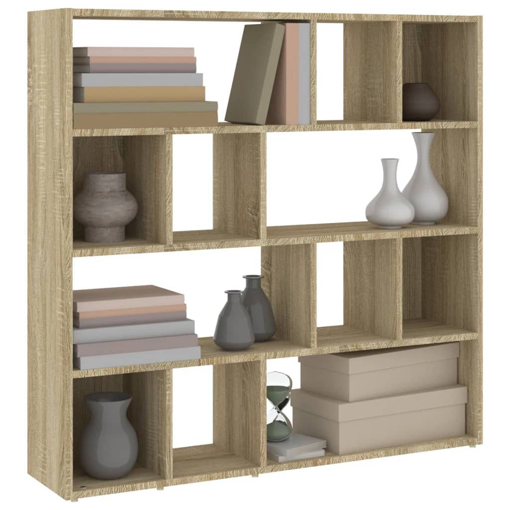 Boekenkast / kamerscherm 105x24x102 cm sonoma eikenkleurig is nu te koop bij PeponiXL, paradijselijk wonen!