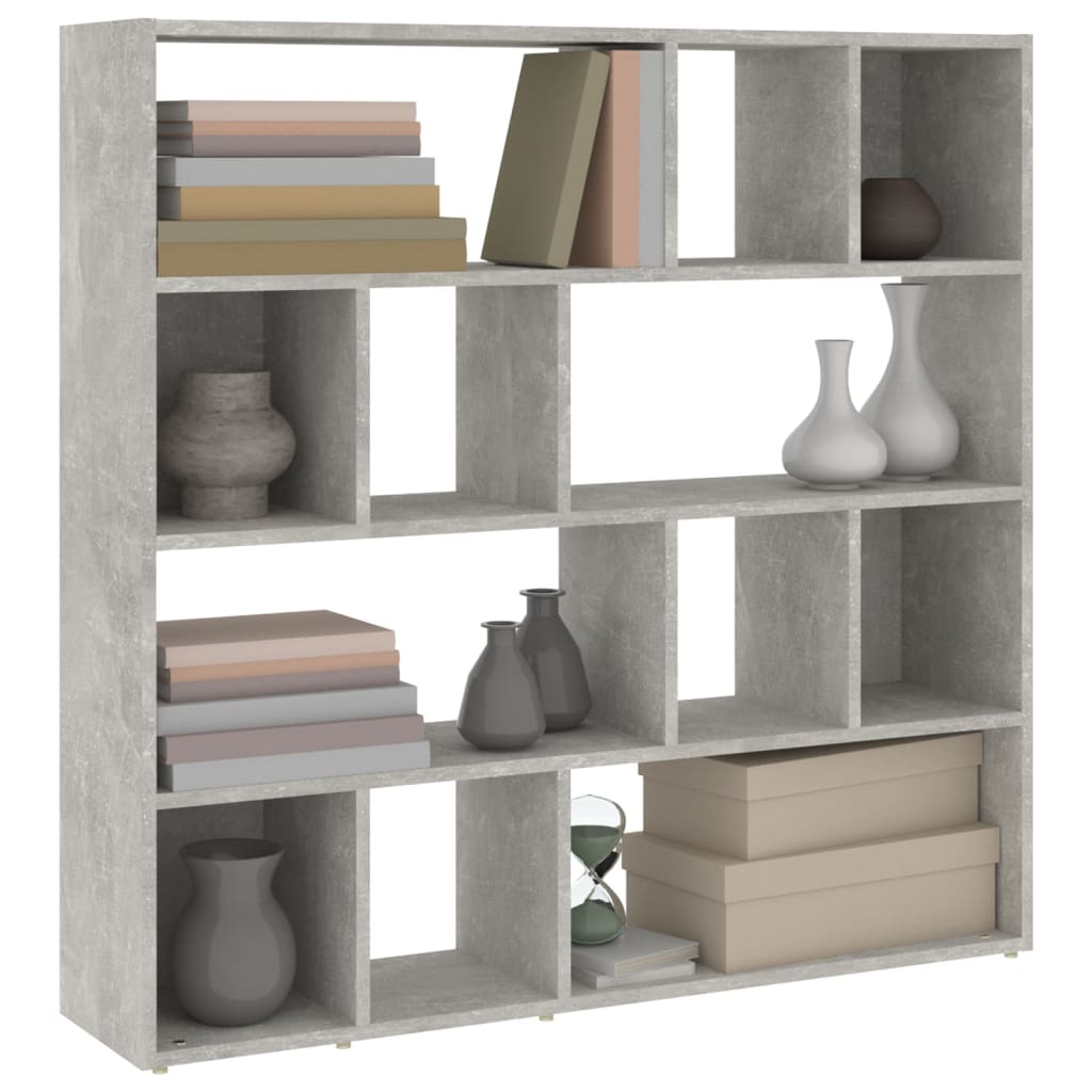 Boekenkast/kamerscherm 105x24x102 cm betongrijs is nu te koop bij PeponiXL, paradijselijk wonen!