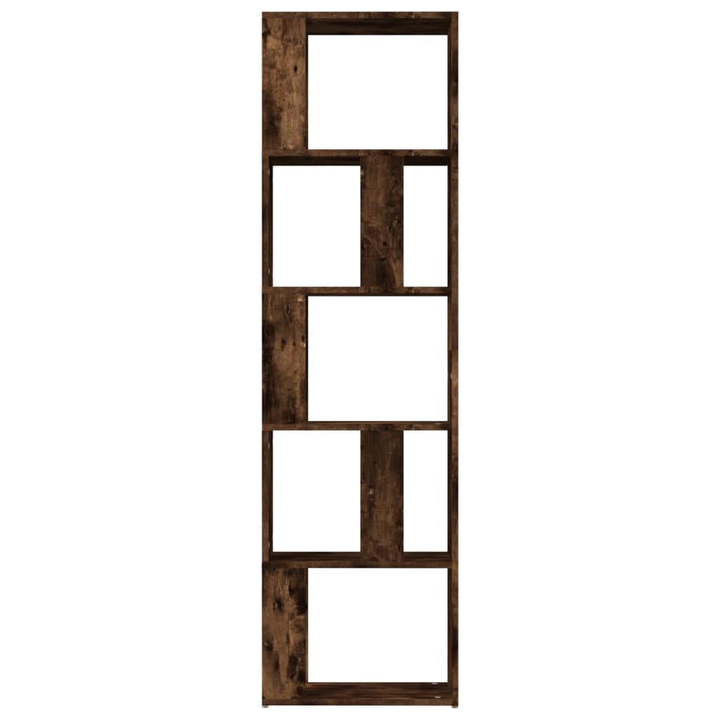 Boekenkast 45x24x160 cm bewerkt hout gerookt eikenkleurig is nu te koop bij PeponiXL, paradijselijk wonen!