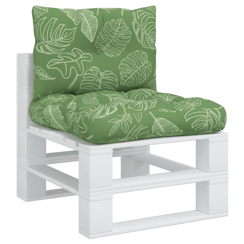 Palletkussens 2 st bladpatroon oxford stof is nu te koop bij PeponiXL, paradijselijk wonen!