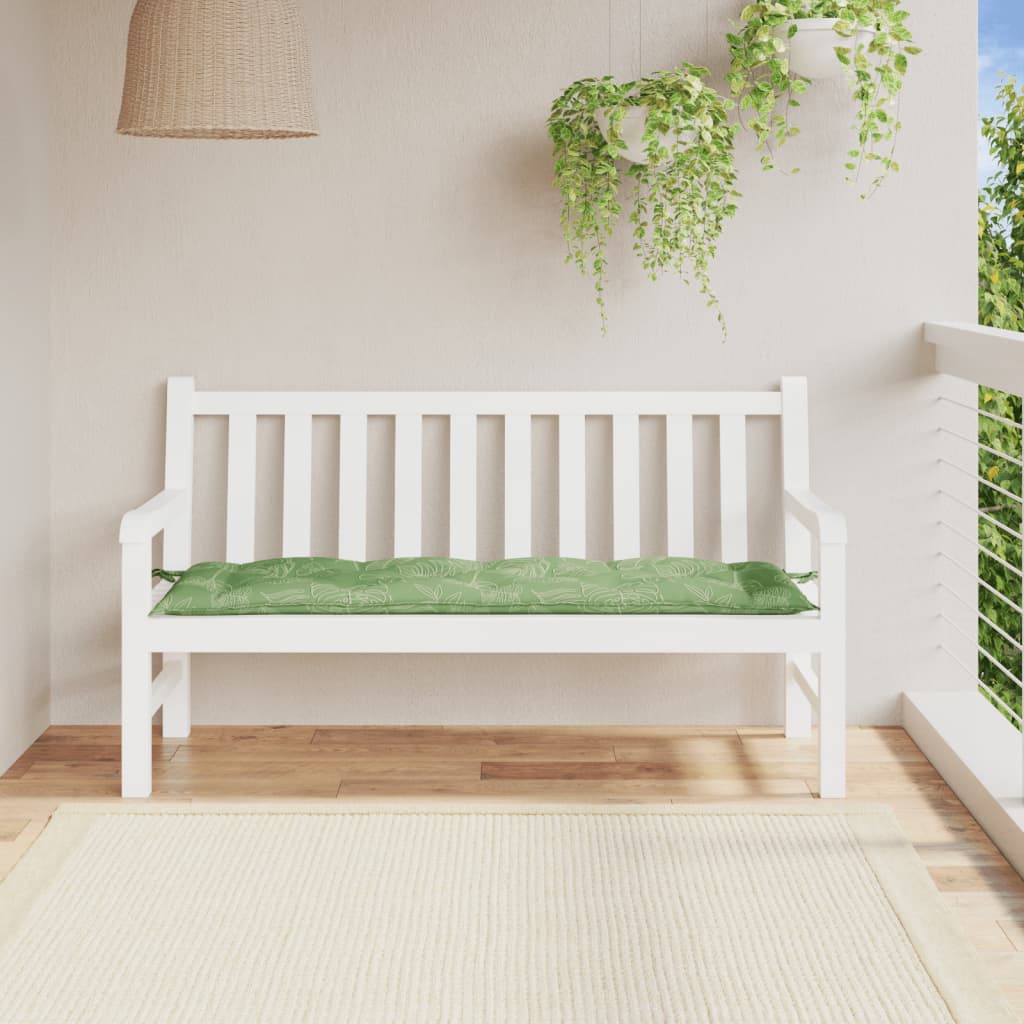 Tuinbankkussen 150x50x7 cm oxford stof bladpatroon is nu te koop bij PeponiXL, paradijselijk wonen!