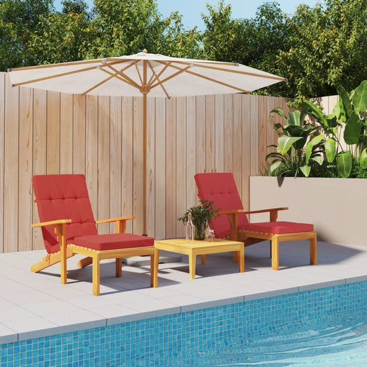 Terrasstoelkussens 2 st oxford stof rood is nu te koop bij PeponiXL, paradijselijk wonen!