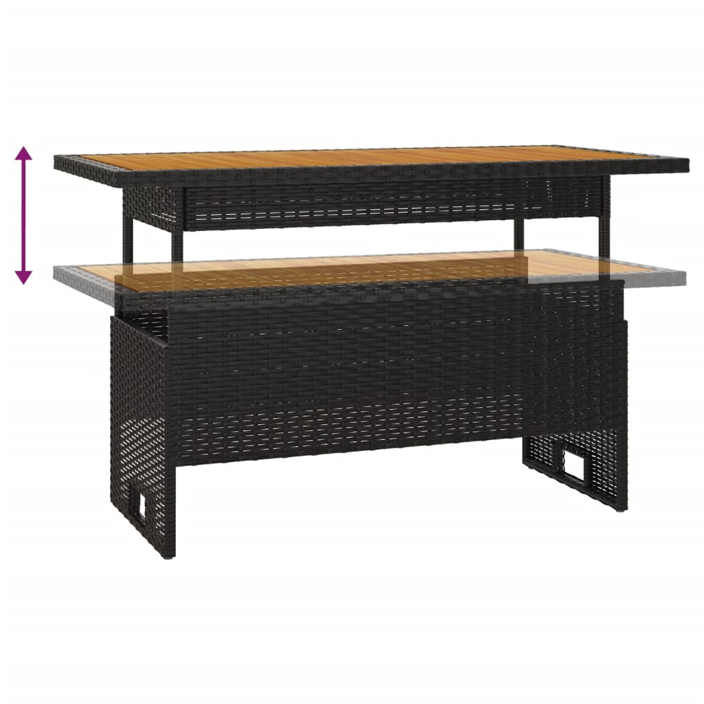 3-delige Loungeset met kussens poly rattan zwart is nu te koop bij PeponiXL, paradijselijk wonen!