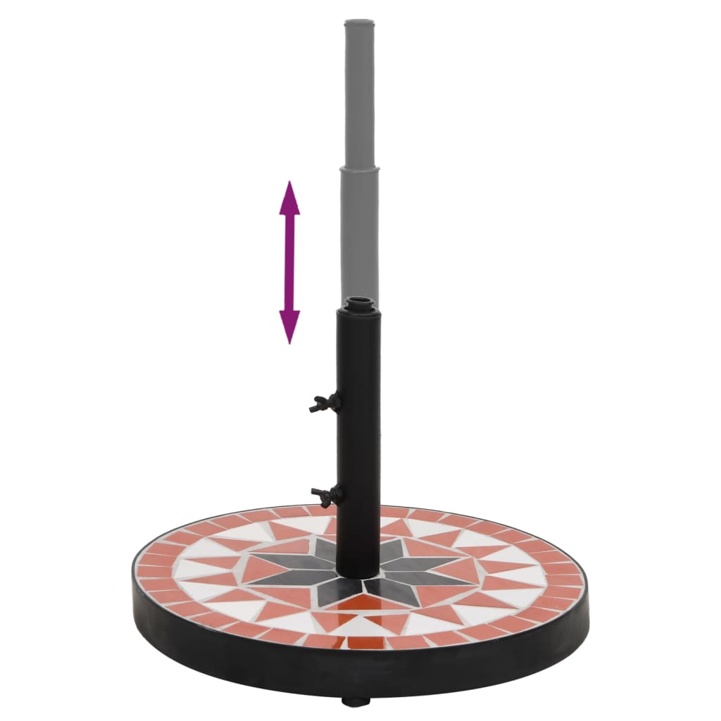 Parasolvoet rond 12 kg terracotta wit is nu te koop bij PeponiXL, paradijselijk wonen!