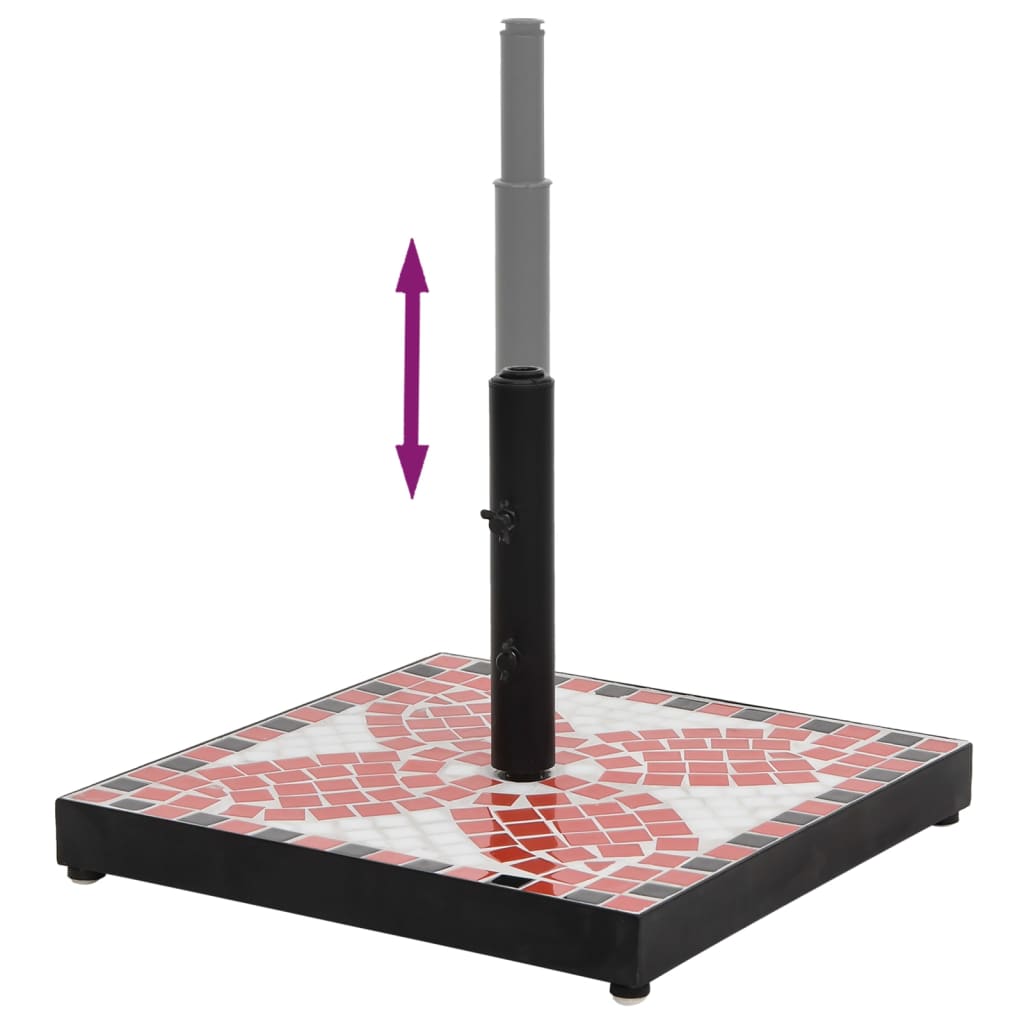 Parasolvoet vierkant 12 kg terracottakleurig wit is nu te koop bij PeponiXL, paradijselijk wonen!