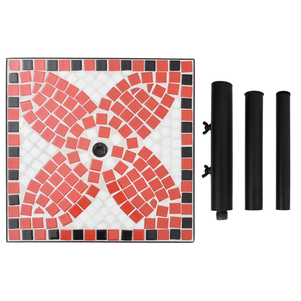 Parasolvoet vierkant 12 kg terracottakleurig wit is nu te koop bij PeponiXL, paradijselijk wonen!