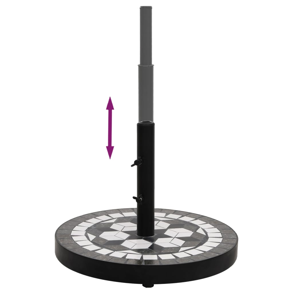 Parasolvoet rond 12 kg zwart en wit is nu te koop bij PeponiXL, paradijselijk wonen!