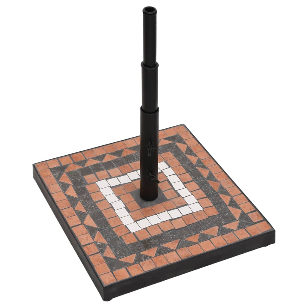 Parasolvoet vierkant 12 kg terracottakleurig wit is nu te koop bij PeponiXL, paradijselijk wonen!