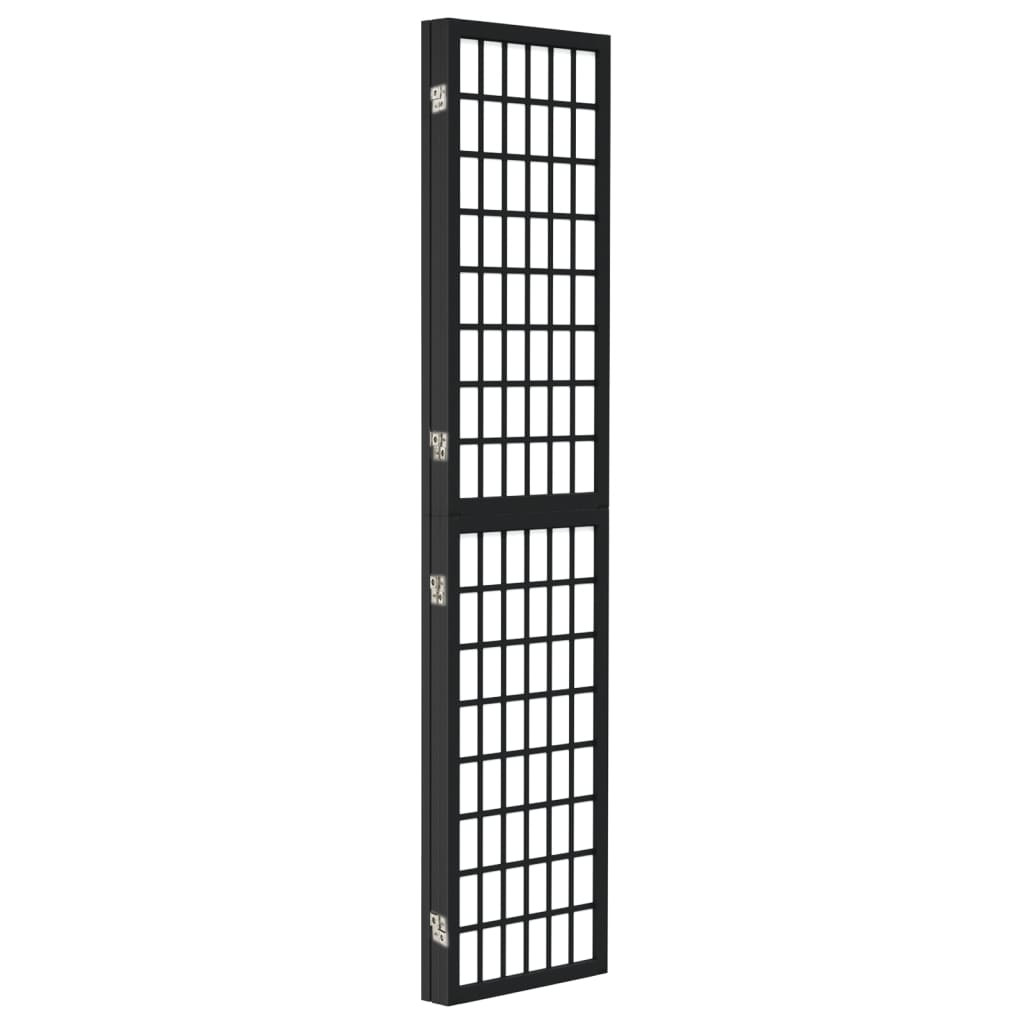 Kamerscherm inklapbaar 3 panelen Japanse stijl 120x170 cm zwart is nu te koop bij PeponiXL, paradijselijk wonen!